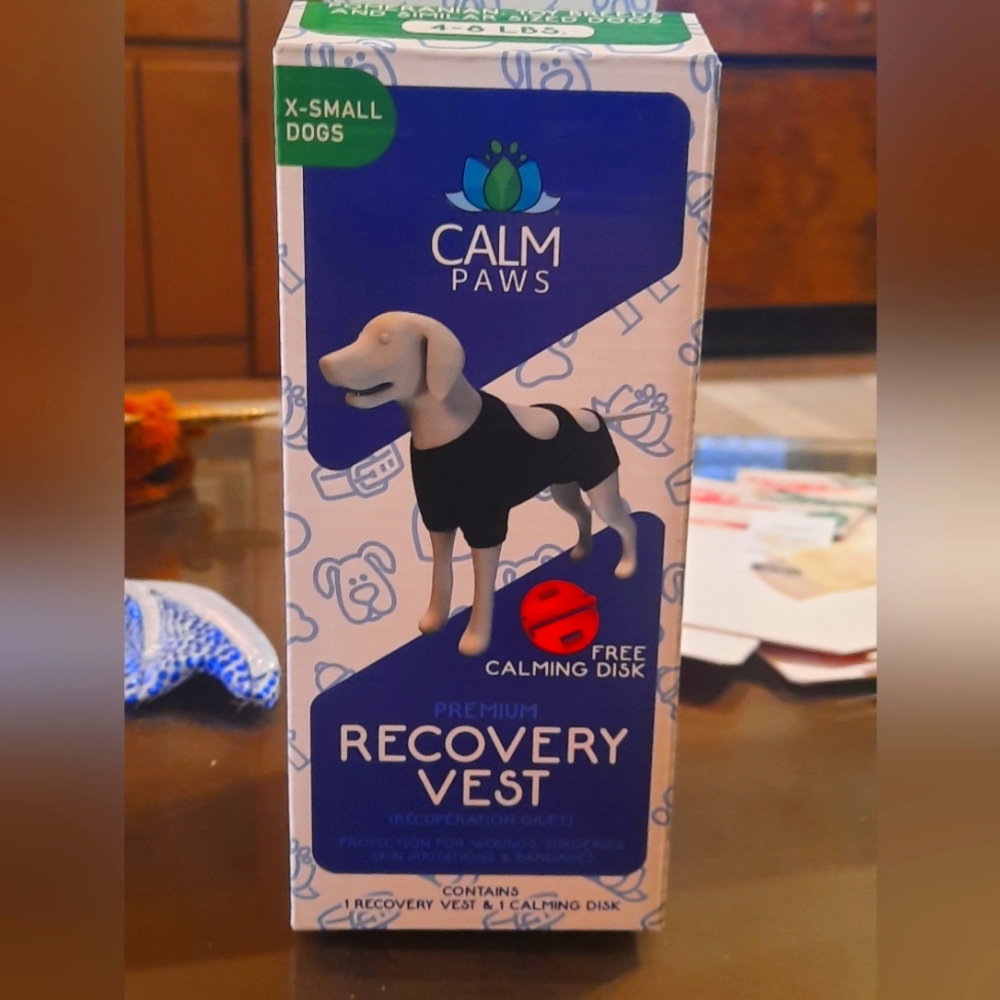 Calm Paws Premium Recovery Vest XS